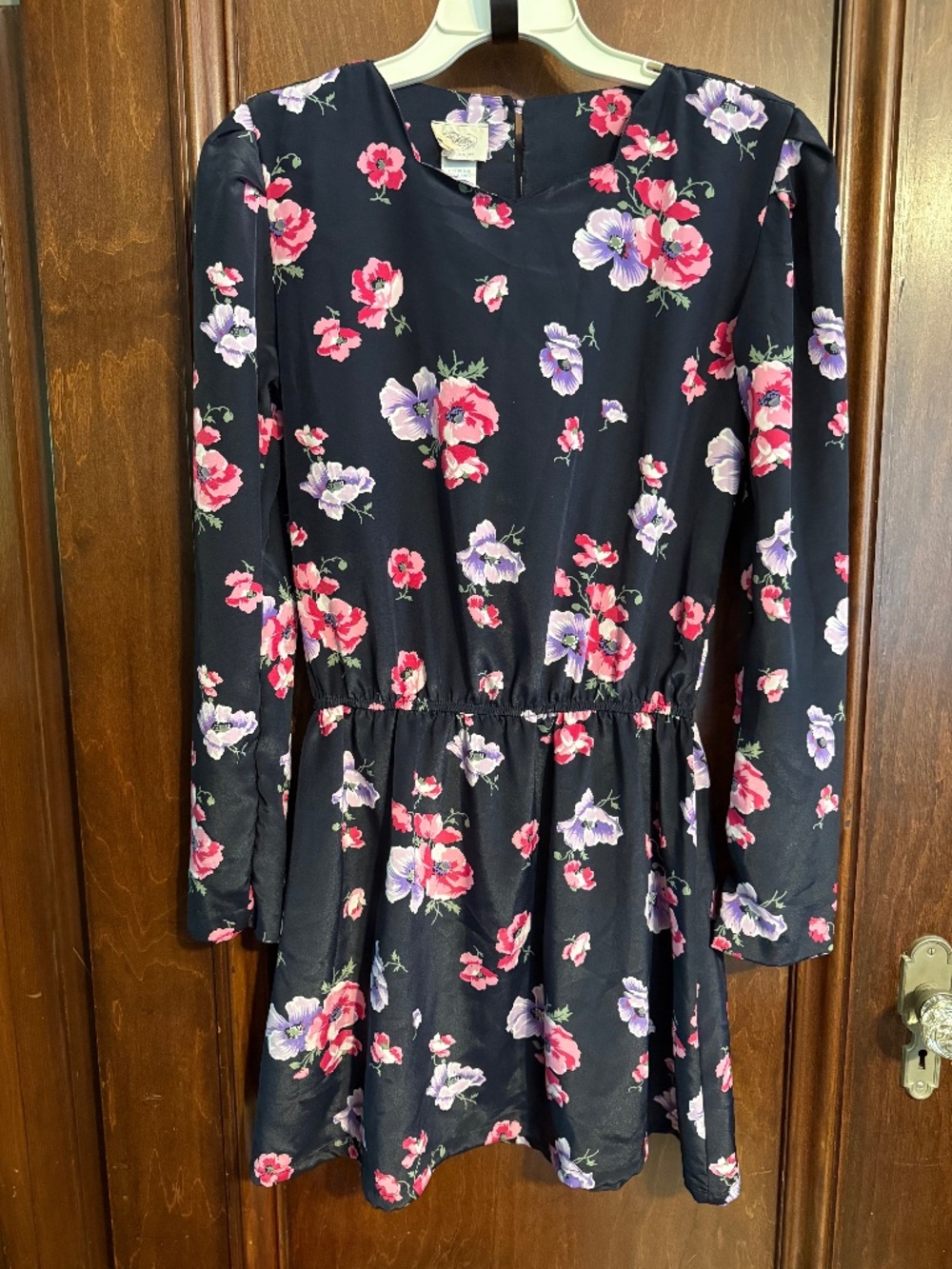 Vintage Luci Pellini black dress with flower print